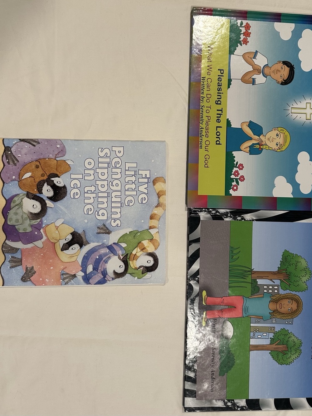 Children's Book Set Blue Purple Like New